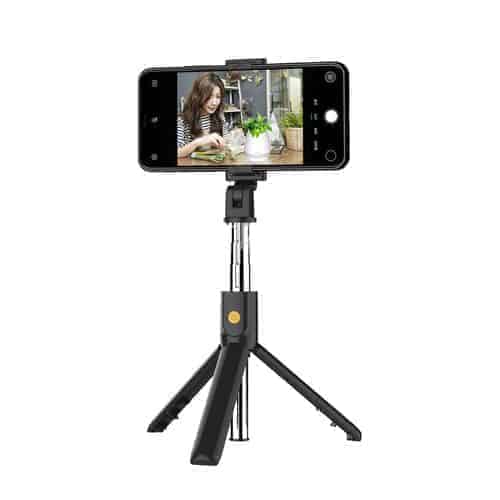 Selfie Stick Integrated Tripod - Black Shopwice Selfie Stick Integrated Tripod - Black