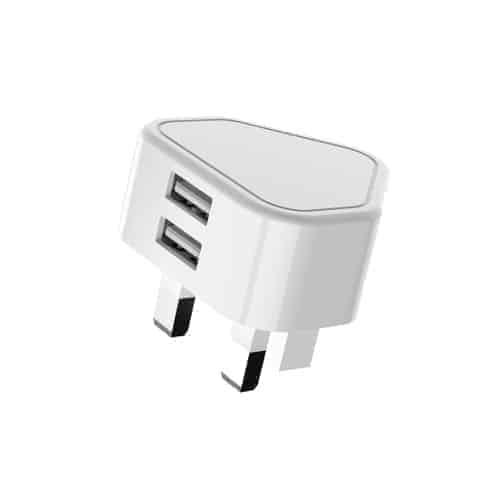 E008-1 Dual USB Port Quick Charger Power Adapter, UK Plug(White) Shopwice E008-1 Dual USB Port Quick Charger Power Adapter, UK Plug(White)