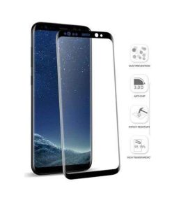 Tempered Glass Screen Protector For Samsung Galaxy S8 - Black