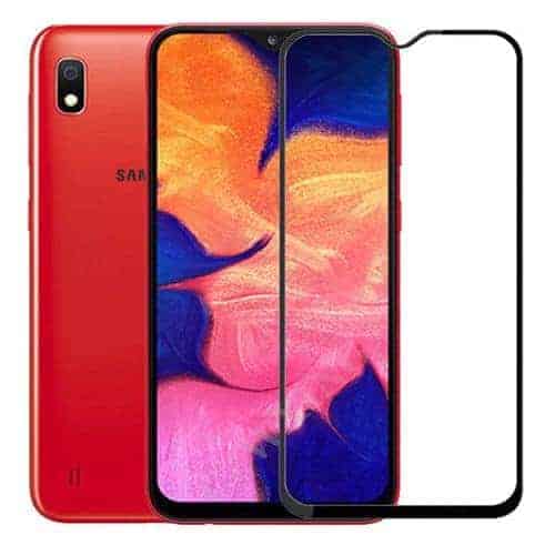 Samsung Galaxy A10 5D Glass Screen Protector - Black Shopwice Samsung Galaxy A10 5D Glass Screen Protector - Black