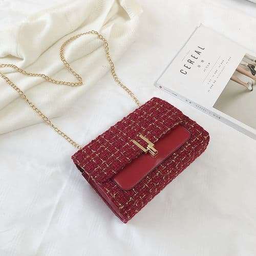 Ladies Mini Cross-Body Bag - Red Shopwice Ladies Mini Cross-Body Bag - Red