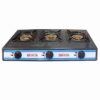 Mikachi 3041 Table Top Gas Cooker - 3 Burner Black