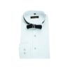 Full collar pleated shirt