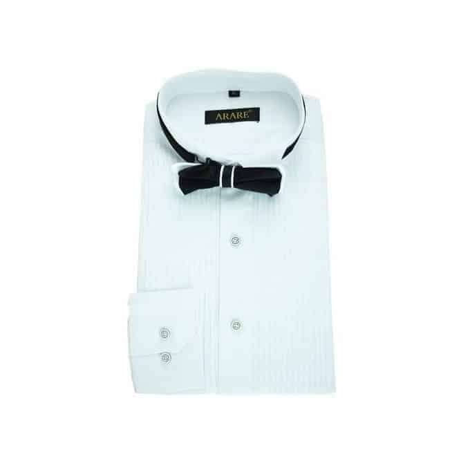 Full Collar Pleated Shirt Shopwice Full collar pleated shirt