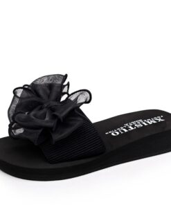 Stretch Fabric Bow Non-slip Slide