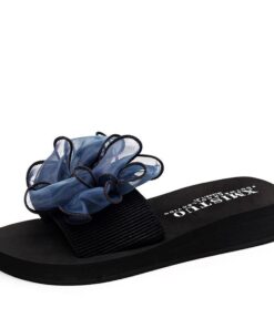 Stretch Fabric Bow Non-slip Slide