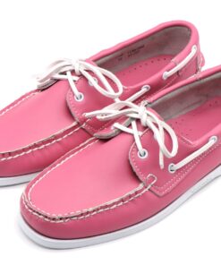 Cowhide Two-Tone Bubblegum Pink Boat Shoe Shopwice Men's Two Tone Bubblegum Pink Boat Shoe