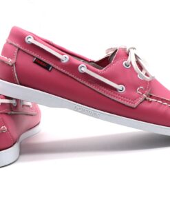 Cowhide Two-Tone Bubblegum Pink Boat Shoe Shopwice Men's Two Tone Bubblegum Pink Boat Shoe