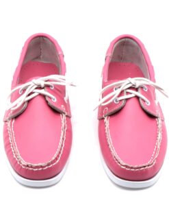 Cowhide Two-Tone Bubblegum Pink Boat Shoe Shopwice Men's Two Tone Bubblegum Pink Boat Shoe