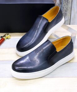 Brexpo Handmade Brown Leather Perforated Slip On Shopwice Brexpo Handmade Brown Leather Perforated Slip On