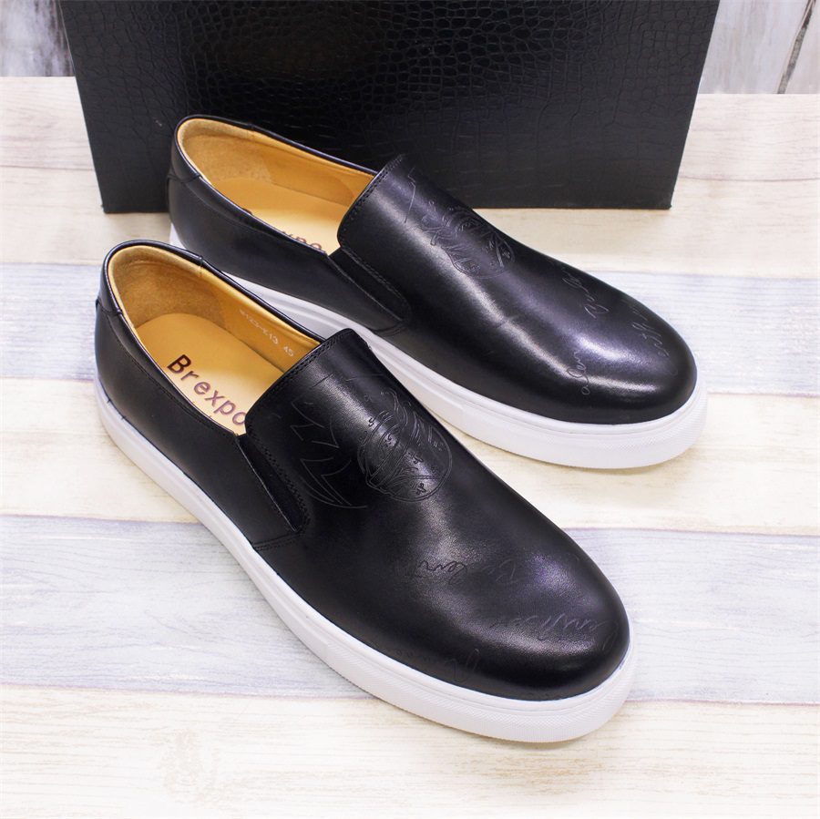 Brexpo Handmade Brown Leather Perforated Slip On Shopwice Brexpo Handmade Brown Leather Perforated Slip On - Image 6