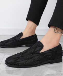 Bright Line Round Toe Slip-on Loafers CP327 Shopwice Bright Line Round Toe Slip-on Loafers CP327
