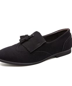 Fringe Brogue Faux Suede Kiltie Tassel Loafers CP020 Shopwice Fringe Brogue Faux Suede Kiltie Tassel Loafers CP020