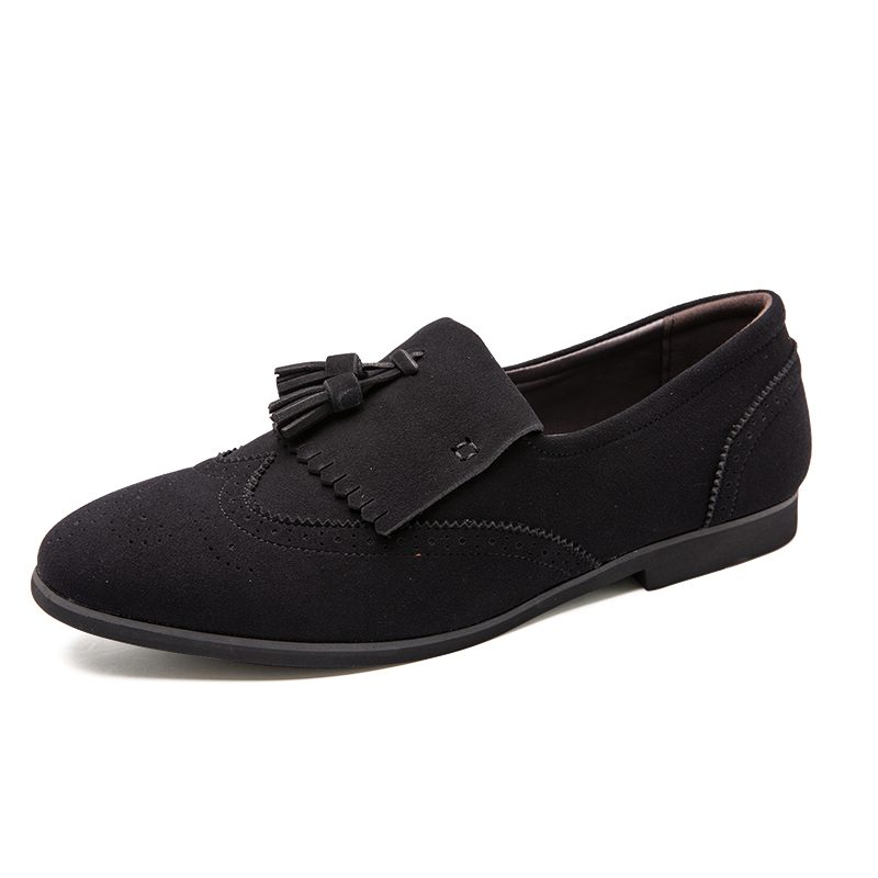 Fringe Brogue Faux Suede Kiltie Tassel Loafers CP020 Shopwice Fringe Brogue Faux Suede Kiltie Tassel Loafers CP020 - Image 4