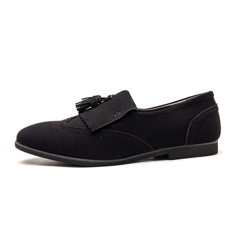 Fringe Brogue Faux Suede Kiltie Tassel Loafers CP020 Shopwice Fringe Brogue Faux Suede Kiltie Tassel Loafers CP020 - Image 5