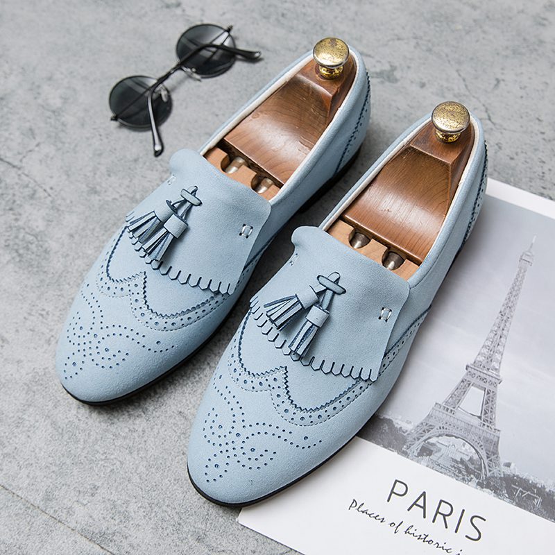 Fringe Brogue Faux Suede Kiltie Tassel Loafers CP020 Shopwice Fringe Brogue Faux Suede Kiltie Tassel Loafers CP020