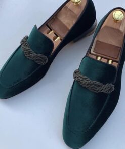 Retro Brown Braided Twist Faux Suede Loafers CP031 Shopwice Retro Brown Braided Twist Faux Suede Loafers CP031