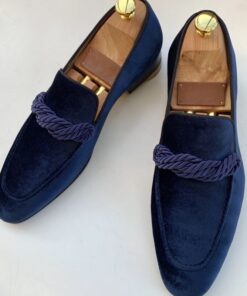 Retro Brown Braided Twist Faux Suede Loafers CP031 Shopwice Retro Brown Braided Twist Faux Suede Loafers CP031