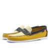 Cream Saddle Navy Yellow Penny Moccasin