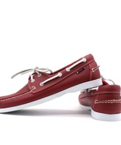 Two Tone Garnet Brown Upper Boat Shoe