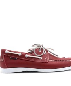Two Tone Garnet Brown Upper Boat Shoe