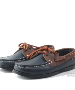 Handmade Leather Mocassin Docksides Boat Shoe