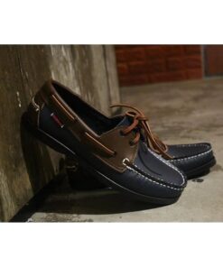 Handmade Leather Mocassin Docksides Boat Shoe