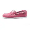 Cowhide Two-Tone Bubblegum Pink Boat Shoe Shopwice Men's Two Tone Bubblegum Pink Boat Shoe