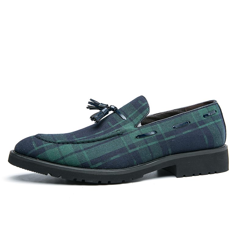 Fringe Retro Plaid Tassel Loafer CP018 Shopwice Fringe Retro Plaid Tassel Loafer CP018 - Image 6