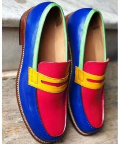 Four Saddle Mask Penny Loafer CP012
