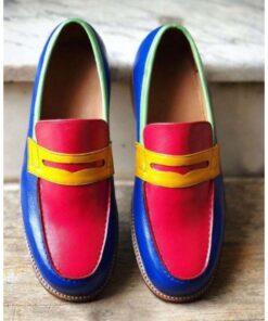 Four Saddle Mask Penny Loafer CP012