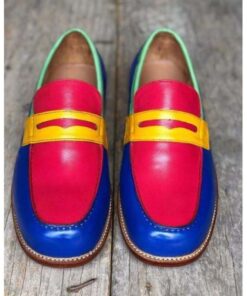 Four Saddle Mask Penny Loafer CP012