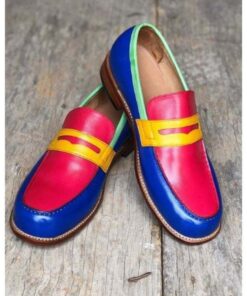 Four Saddle Mask Penny Loafer CP012