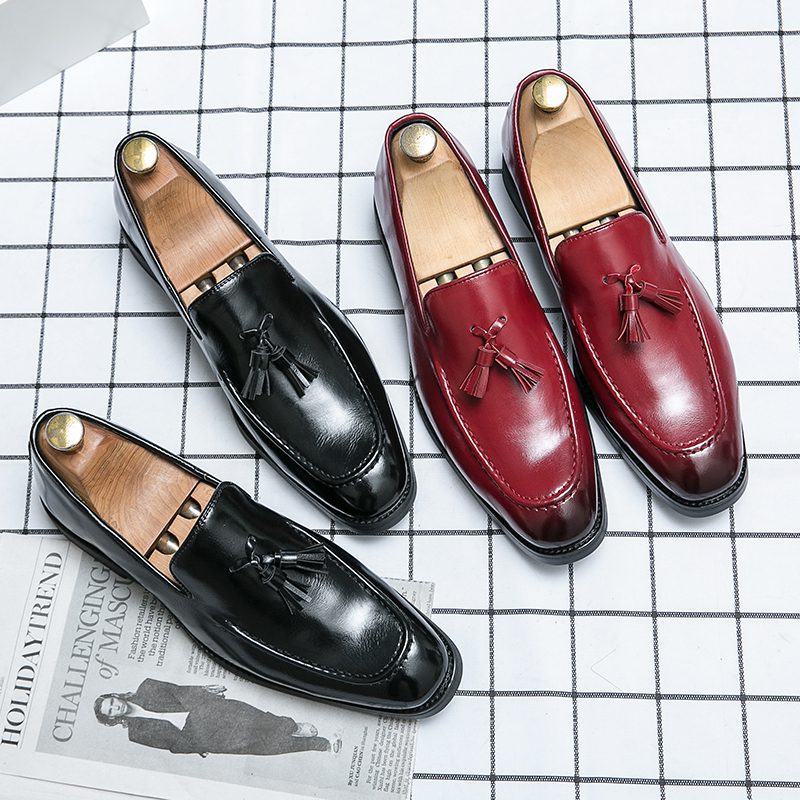 Classic Fringed Square Toe Tassel Loafer CP041 Shopwice Classic Fringed Square Toe Tassel Loafer CP041 - Image 2