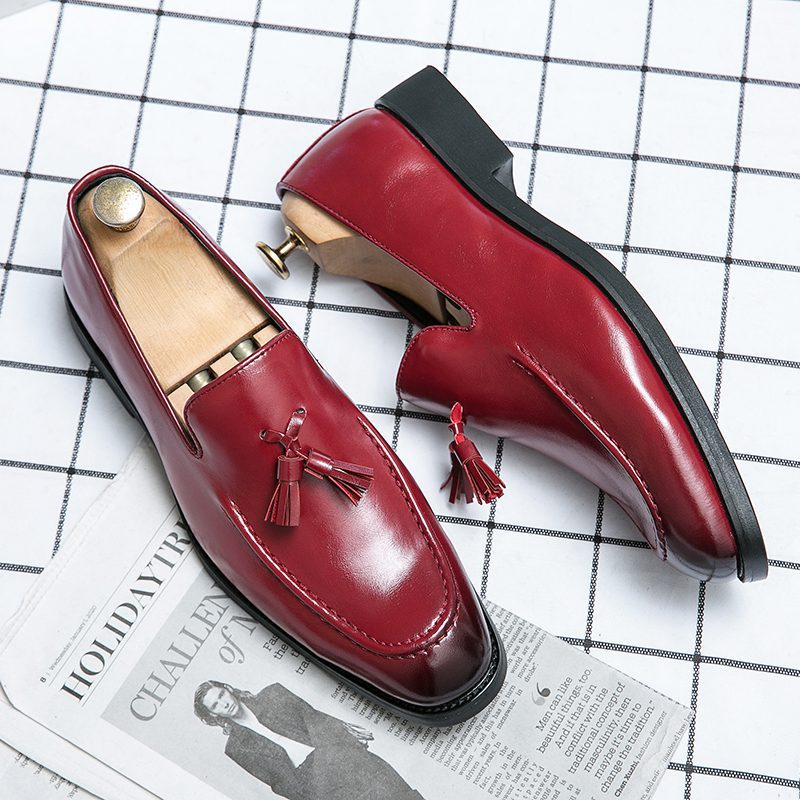 Classic Fringed Square Toe Tassel Loafer CP041 Shopwice Classic Fringed Square Toe Tassel Loafer CP041 - Image 3