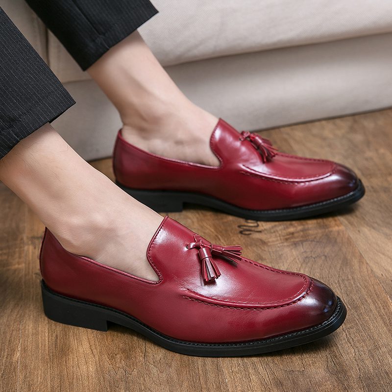 Classic Fringed Square Toe Tassel Loafer CP041 Shopwice Classic Fringed Square Toe Tassel Loafer CP041 - Image 4