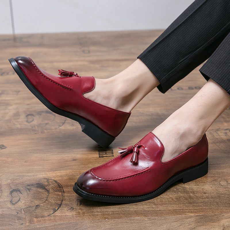 Classic Fringed Square Toe Tassel Loafer CP041 Shopwice Classic Fringed Square Toe Tassel Loafer CP041 - Image 5