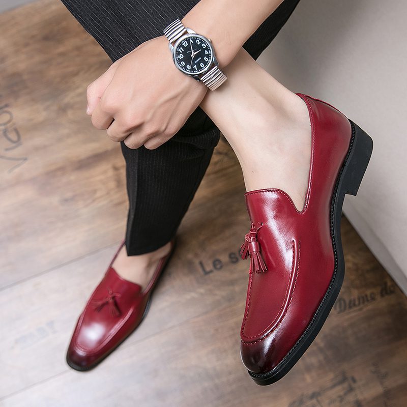 Classic Fringed Square Toe Tassel Loafer CP041 Shopwice Classic Fringed Square Toe Tassel Loafer CP041 - Image 6