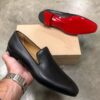 Red Sole Loafers Men Shoes PU Solid Color Shopwice Red Sole Loafers Men Shoes PU Solid Color
