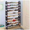 30 Pair Shoe Rack - Black Shopwice 30 Pair Shoe Rack - Black