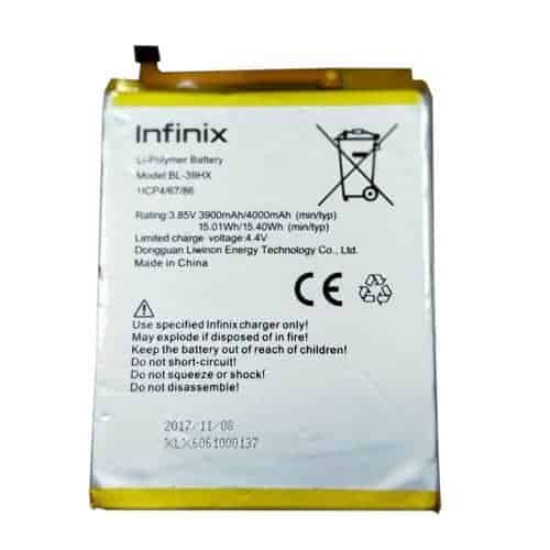 Infinix BL-39HX/X606 battery for Infinix hot 6 - 4000mah - Silver Shopwice Infinix BL-39HX/X606 battery for Infinix hot 6 - 4000mah - Silver