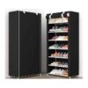 7 Tier Shoe Rack - Black Shopwice 7 Tier Shoe Rack - Black