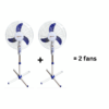 2 x Delron DSF-40 Standing Fan