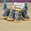 4pcs Small Pts Anti-slip Rain Puppy Booties Shopwice 4pcs Small Pts Anti-slip Rain Puppy Booties