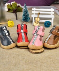4pcs Small Pts Anti-slip Rain Puppy Booties