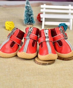 4pcs Small Pts Anti-slip Rain Puppy Booties