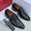 Frank Perry Double Monk Strap Black Shoe Cap toe_result