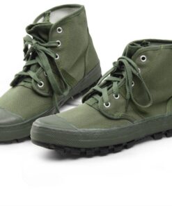 Tactical Lace up Army Green Canvas Boot