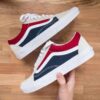 Vans Old Skool White/Gray/Red/Navy-Blue