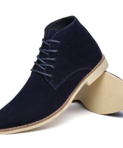 Slim Cut Suede Navy Blue Chukka